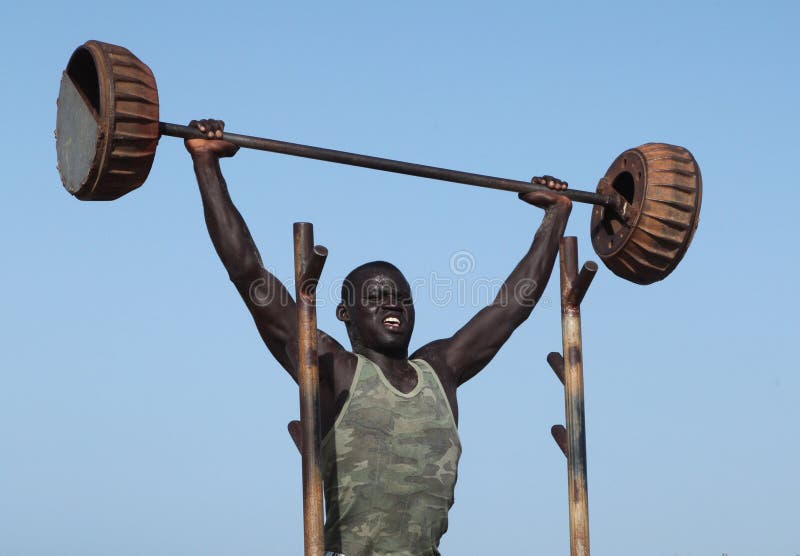 Fitness in Africa editorial stock photo. Image of botswana 22344323