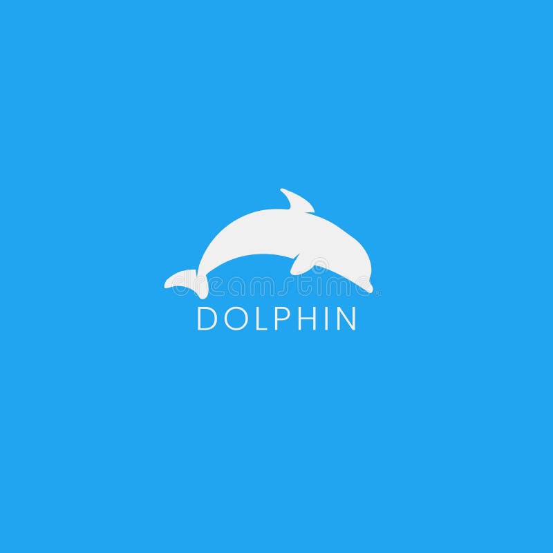 Dolphin icon stock illustration