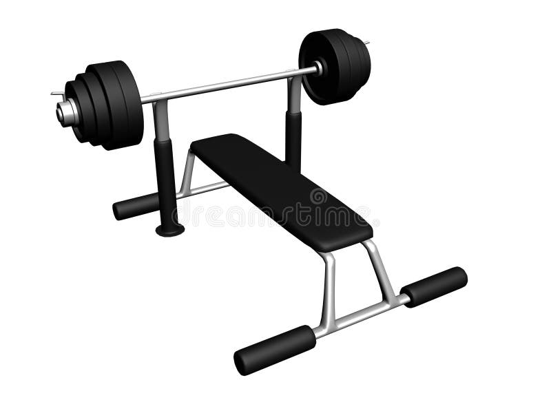 Fitness center equipment stock illustration