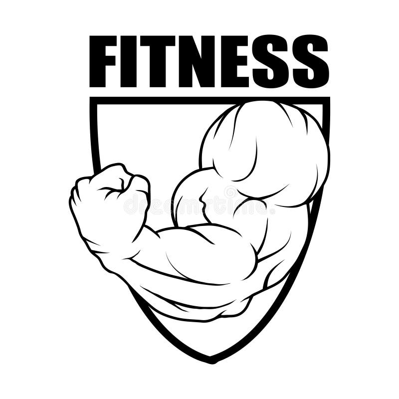 Fitness Center Gym Emblem Fitness Logo Stock Vector