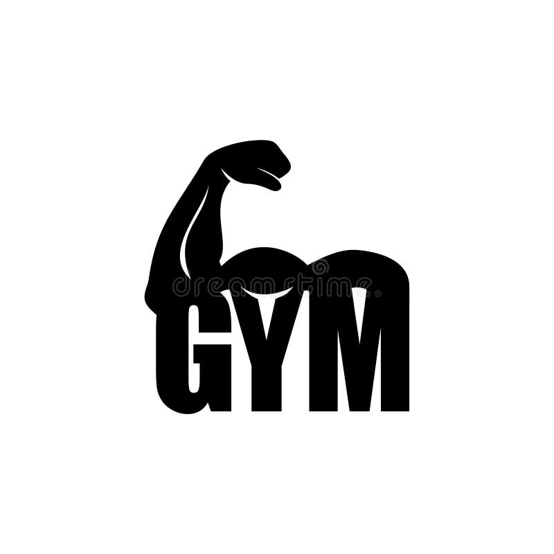 Fitness Center Logo - Strained Muscular Arm Stock Vector - Illustration ...