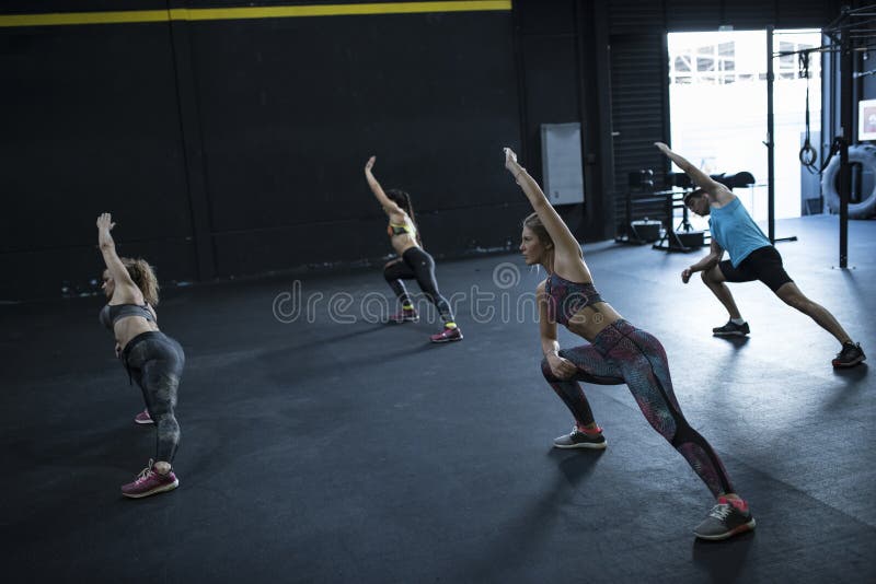 Fitness class in gym indoor training flexibility and elasticity royalty free stock photos Fitness class in gym indoor training flexibility and elasticity royalty free stock photos