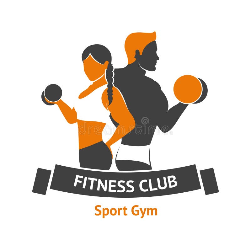 Fitness Club Logo stock vector. Illustration of sign - 59379042