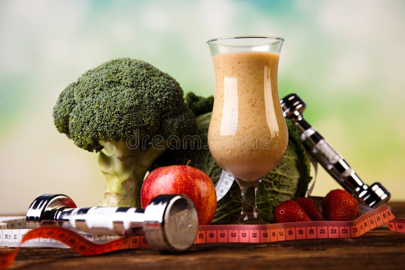 Fitness Cocktail, Healthy and Fresh Stock Photo - Image of slim ...