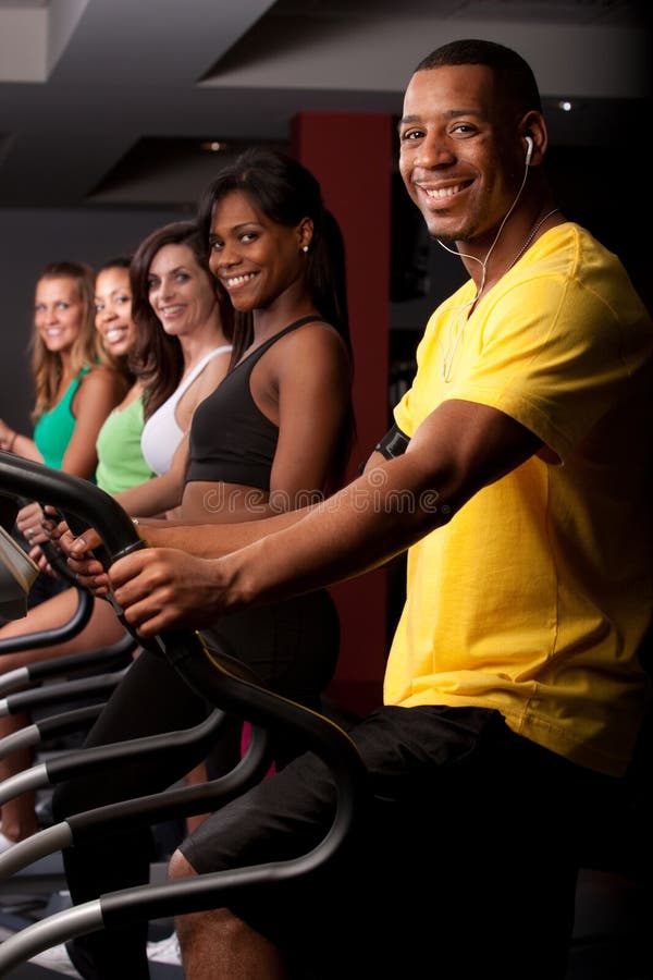 Fitness friends stock photography