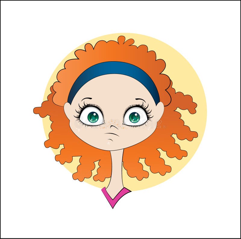 Fitness ginger girl royalty free illustration Fitness ginger girl royalty free illustration