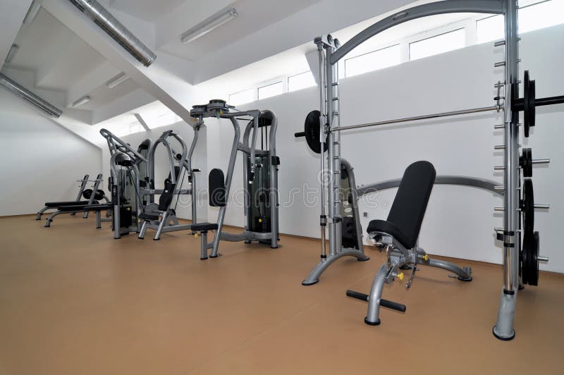 Fitness modern interior royalty free stock photo