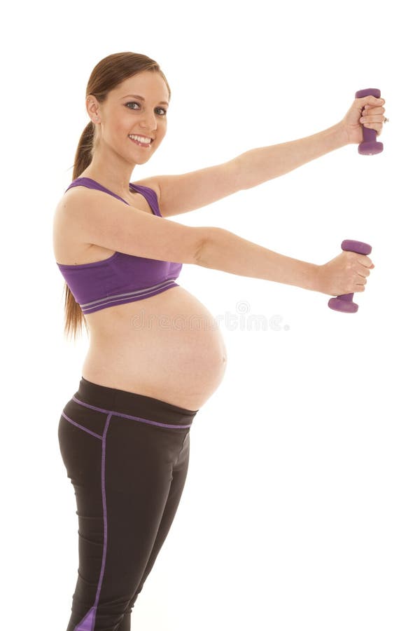 Fitness pregnant weights out