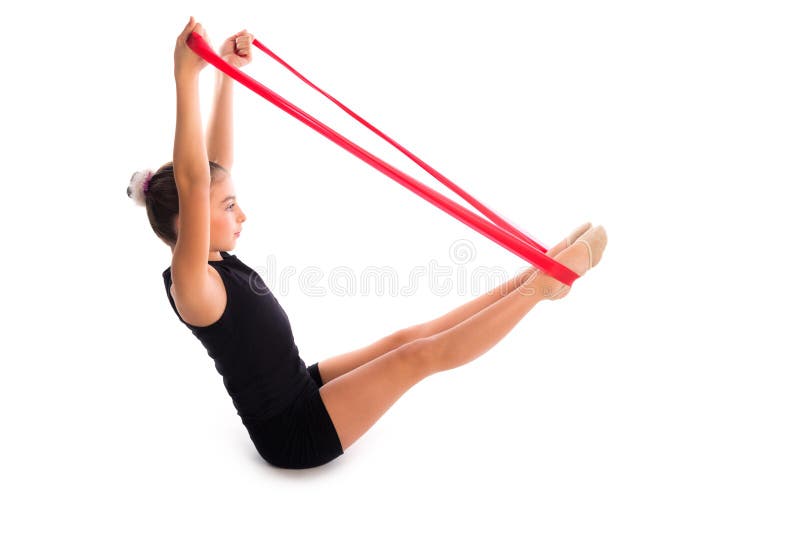 Young Caucasian Woman Using a Resistance Rubber Band To Tone Her Back Stock  Photo - Image of energy, endurance: 154529780