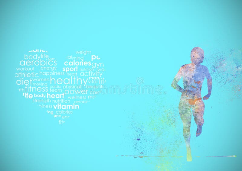 Fitness Runing Abstract Background