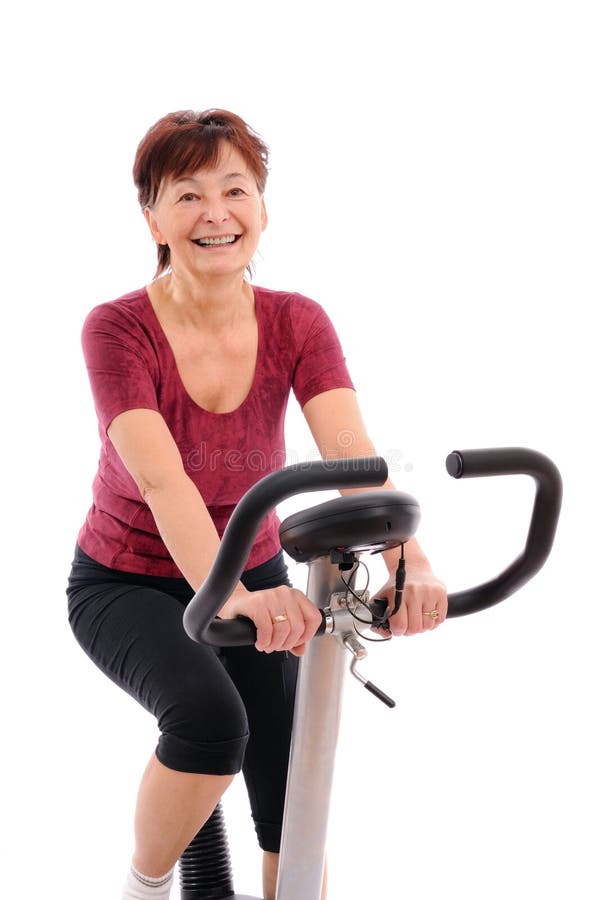 Fitness senior woman excercises royalty free stock photos Fitness senior woman excercises royalty free stock photos