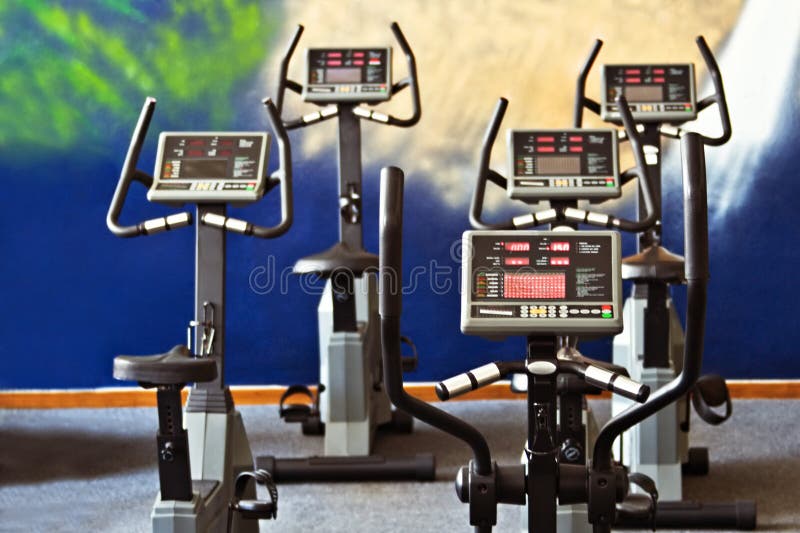 Fitness centre spinning studio, health centre. Fitness centre spinning studio, health centre