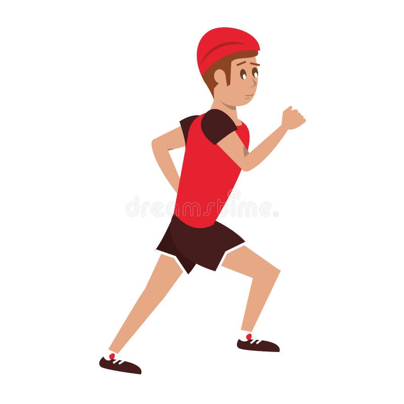 Fitness Sport Excercise Lifestyle Cartoon Stock Vector - Illustration ...