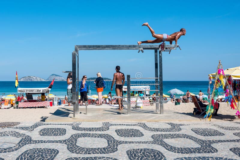 Fitness Stations on Ipanema Beach, Rio De Janeiro, Brazil Ed