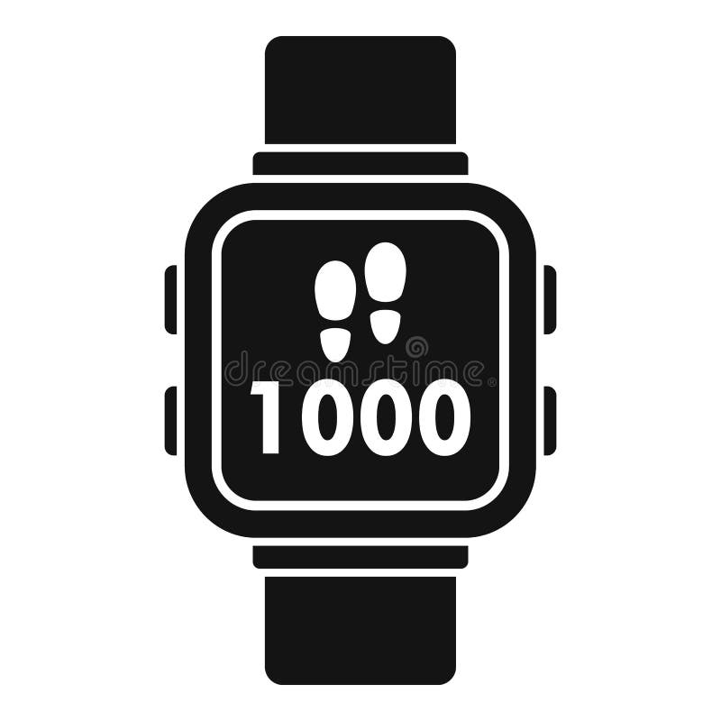 Fitness Tracker Icon, Simple Style Stock Vector Illustration of