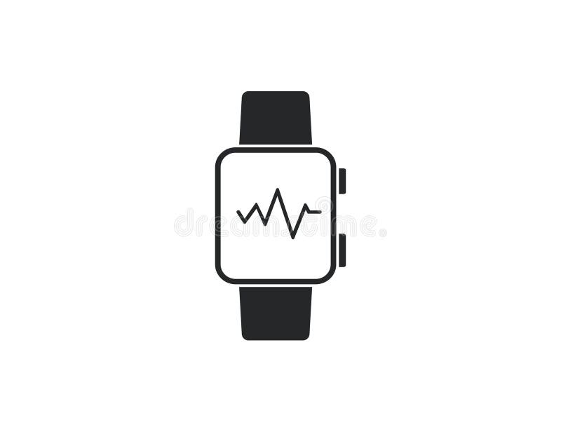 Fitness Tracker Icon. Vector Illustration. Stock Vector Illustration