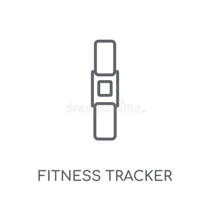 Fitness Tracker Linear Icon. Modern Outline Fitness Tracker Logo Stock