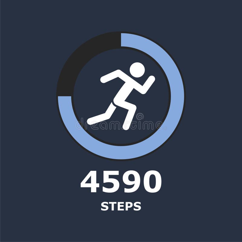 Fitness Tracking App, Smart Watch Stock Vector Illustration of