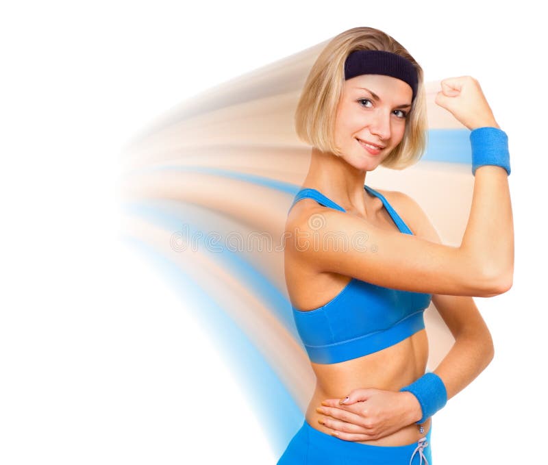 Fitness trainer stock photography