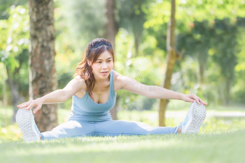 Fitness Woman Stretching Muscles before Sport Activity, Young Sport ...