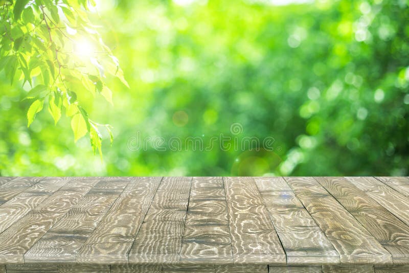 Fitted wooden worktop surface royalty free stock image