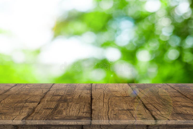 Fitted wooden worktop surface royalty free stock image