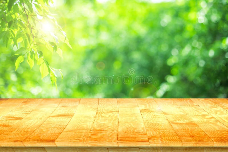 Fitted wooden worktop surface royalty free stock photo