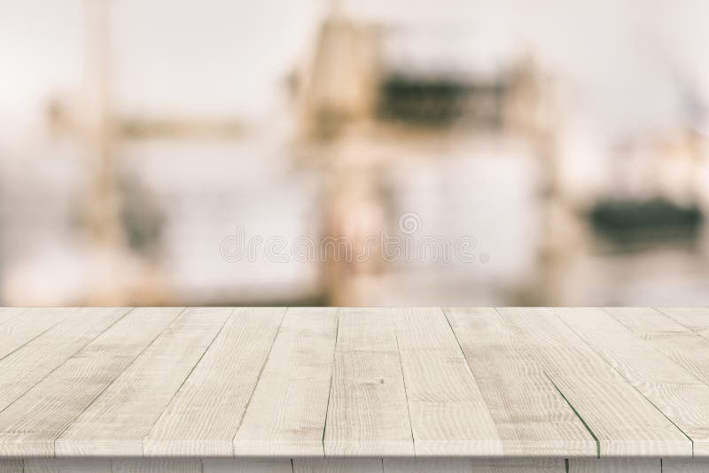 Fitted wooden worktop surface royalty free stock images