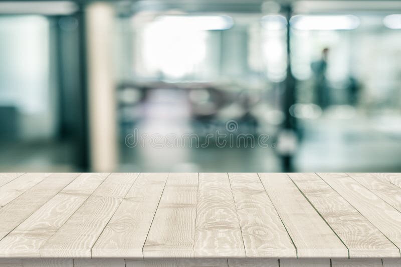 Fitted wooden worktop surface stock photography