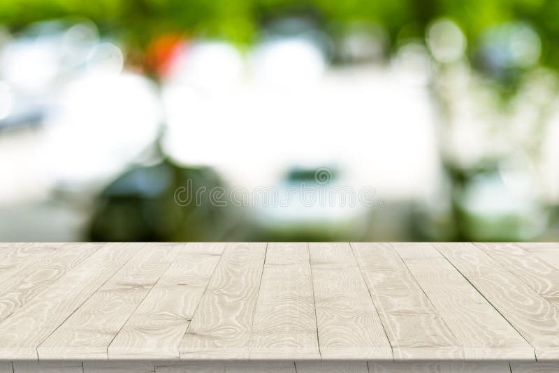 Fitted wooden worktop surface stock photography