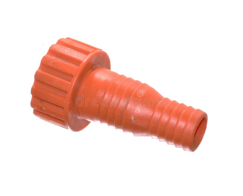 Fitting on the hose isolated on white background royalty free stock photography