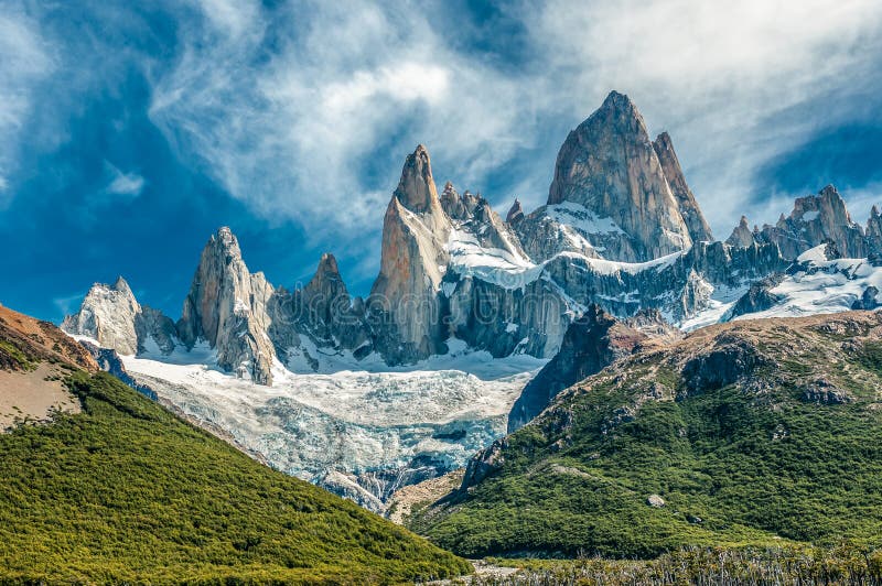 Fitz Roy mountain, El Chalten, Patagonia, Argentina. Fitz Roy mountain, El Chalten, Patagonia, Argentina.