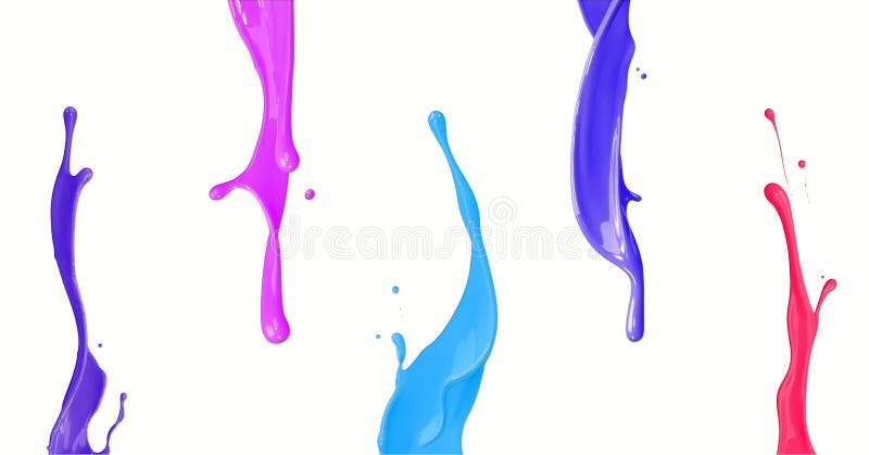 Spilled paint bright Stock Vector by ©YuanDen 1544979