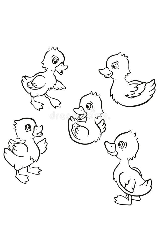 The Ducklings Are Playing With Stitch coloring page - Download, Print or  Color Online for Free