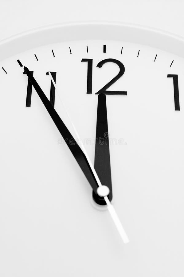 Five minutes to twelve stock image. Image of late, horizontal 18999047
