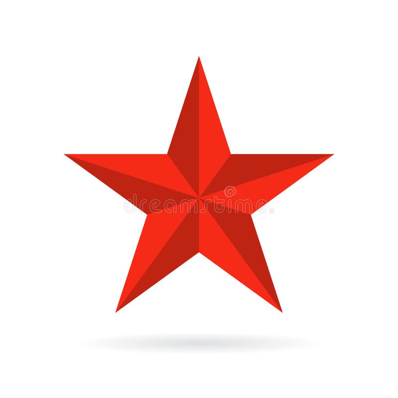 Five pointed star vector icon