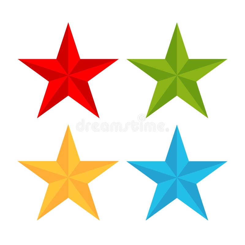 Five pointed star vector icon royalty free illustration