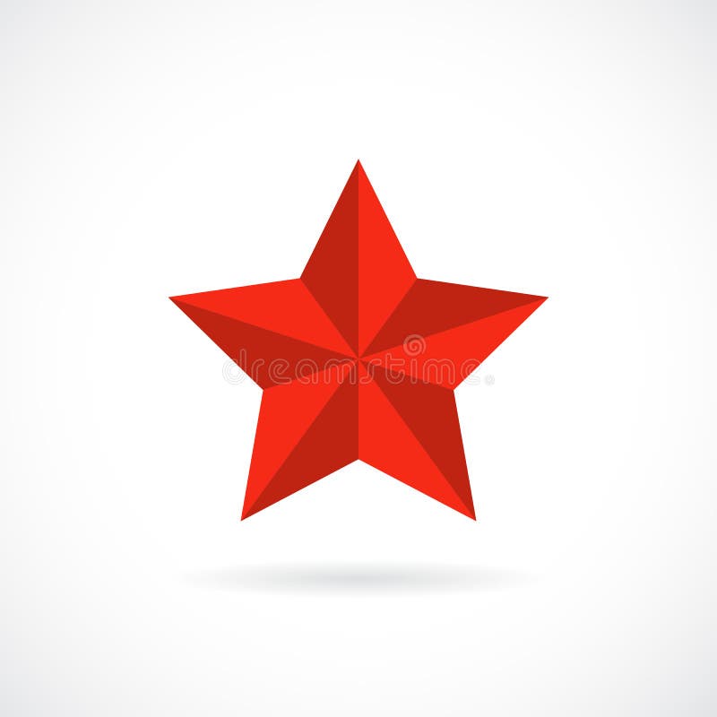 Five pointed vector star illustration royalty free illustration