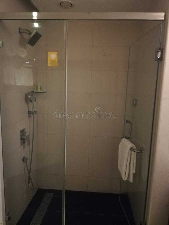 Five Star Hotel Bathroom Glass Door Stock Image Image of glass, hotel