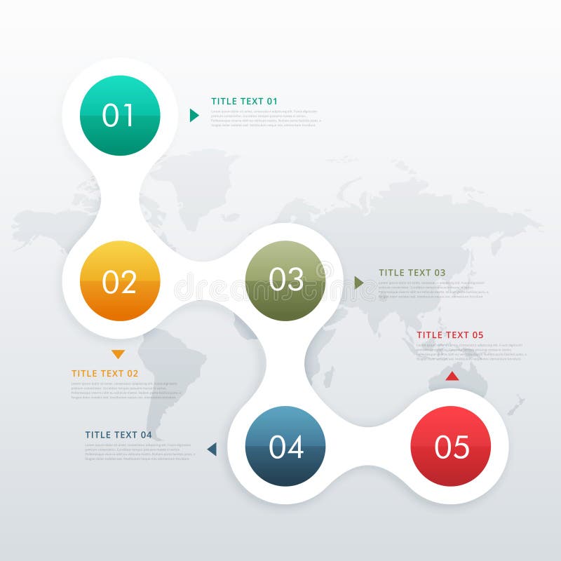 five steps infographic design for business workflow stock illustration five steps infographic design for business workflow stock illustration