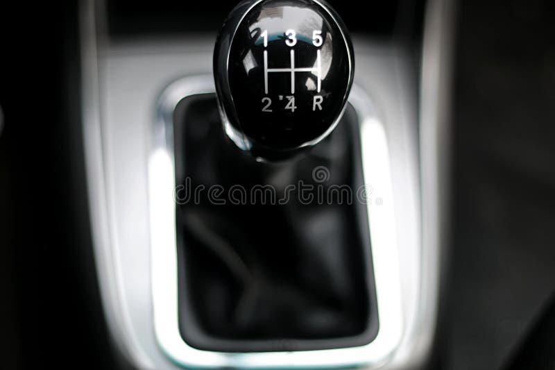 Manual gearbox in the car stock photo. Image of gear - 110818060