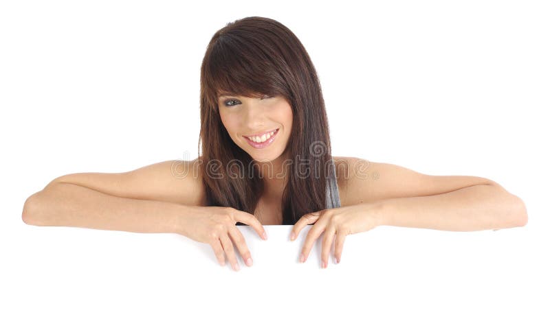fixation blanc de fille de panneau sexy images stock fixation blanc de fille de panneau sexy images stock