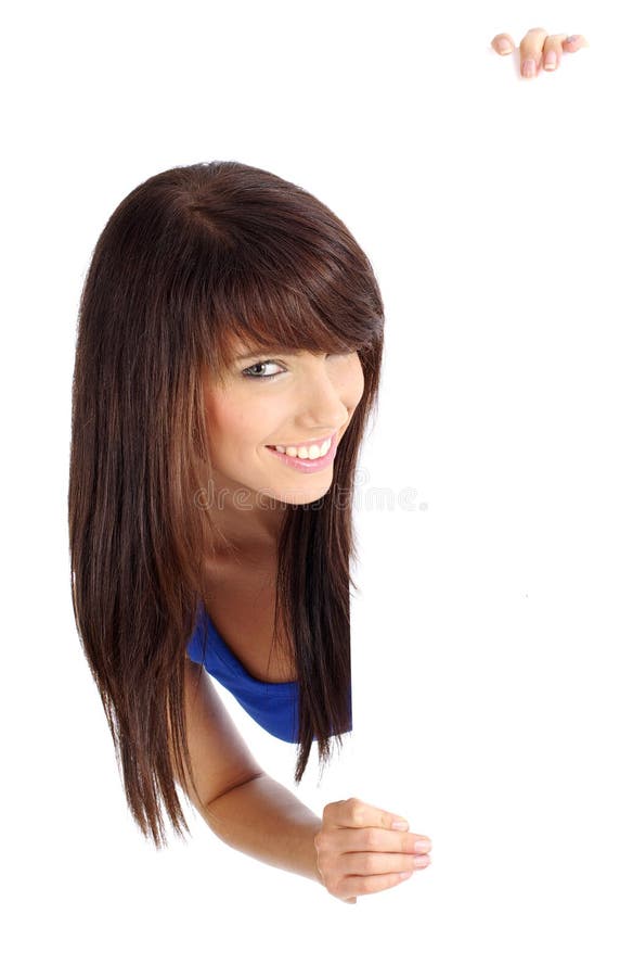 fixation blanc de fille de panneau sexy images libres de droits fixation blanc de fille de panneau sexy images libres de droits