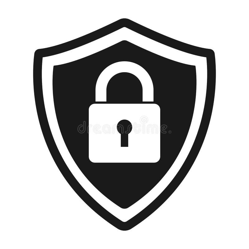Fixe o logotipo abstrato da proteção ícone do fechamento do protetor do vetor