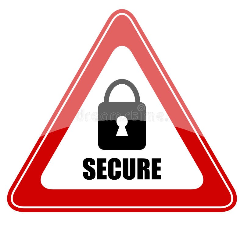 Sinal seguro ilustração royalty free