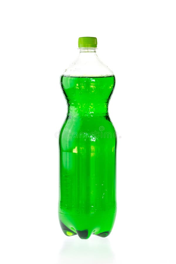 Fizzy Drink in a Plastic Bottle Isolated on White Stock Image Image