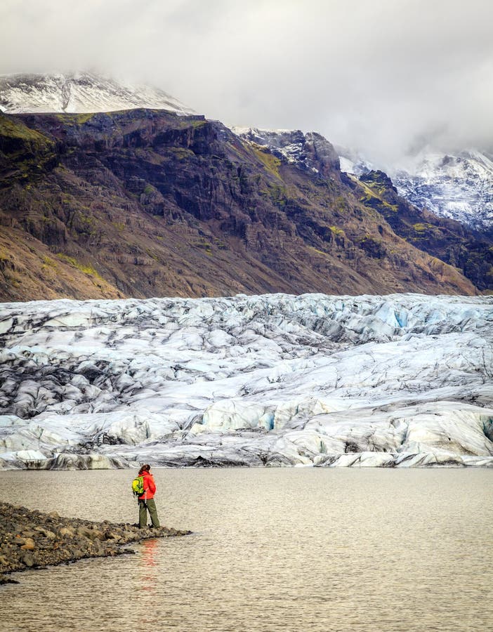 Fjallsarlon glacier lagoon stock image. Image of clouds - 55982567