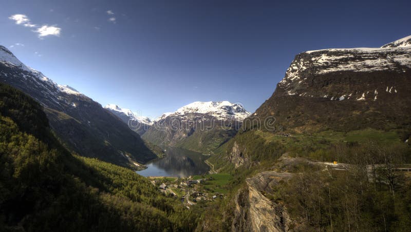 Fjord and Mountains