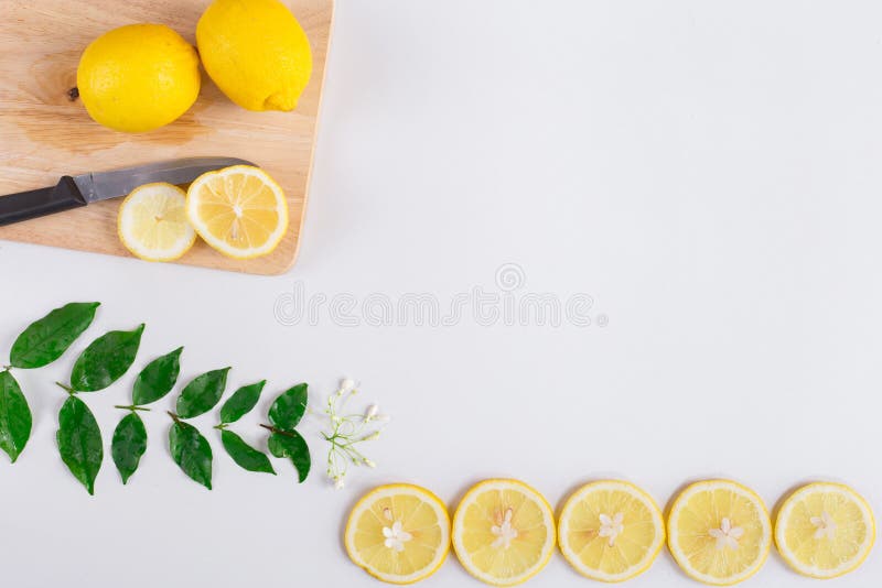 Flache Lagezitronenfrucht stockbild Flache Lagezitronenfrucht stockbild