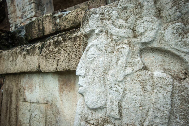 Flachreliefs an den Ruinen von Palenque, Mexiko stockfotos Flachreliefs an den Ruinen von Palenque, Mexiko stockfotos